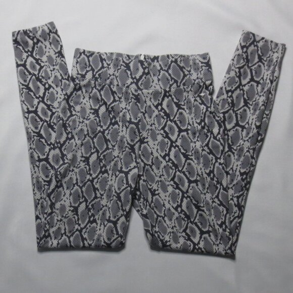 4/$14 GUESS womens PANTS gray YOGA leggings SNAKESKIN active HIGH-RISE SIZE M - Picture 1 of 11
